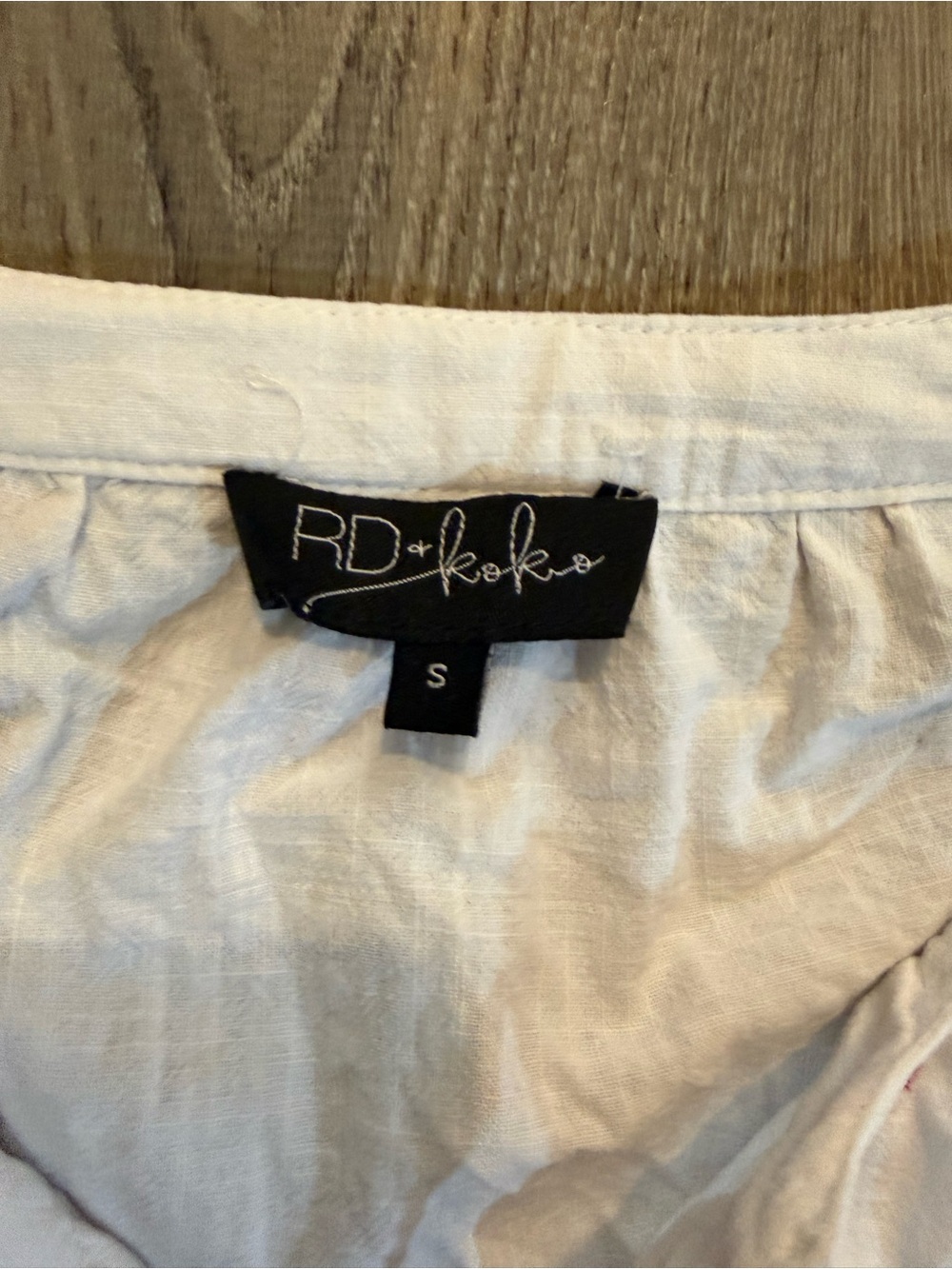 Anthropologie x RD + KOKO Linen blend Peasant Top - Picture 5 of 11